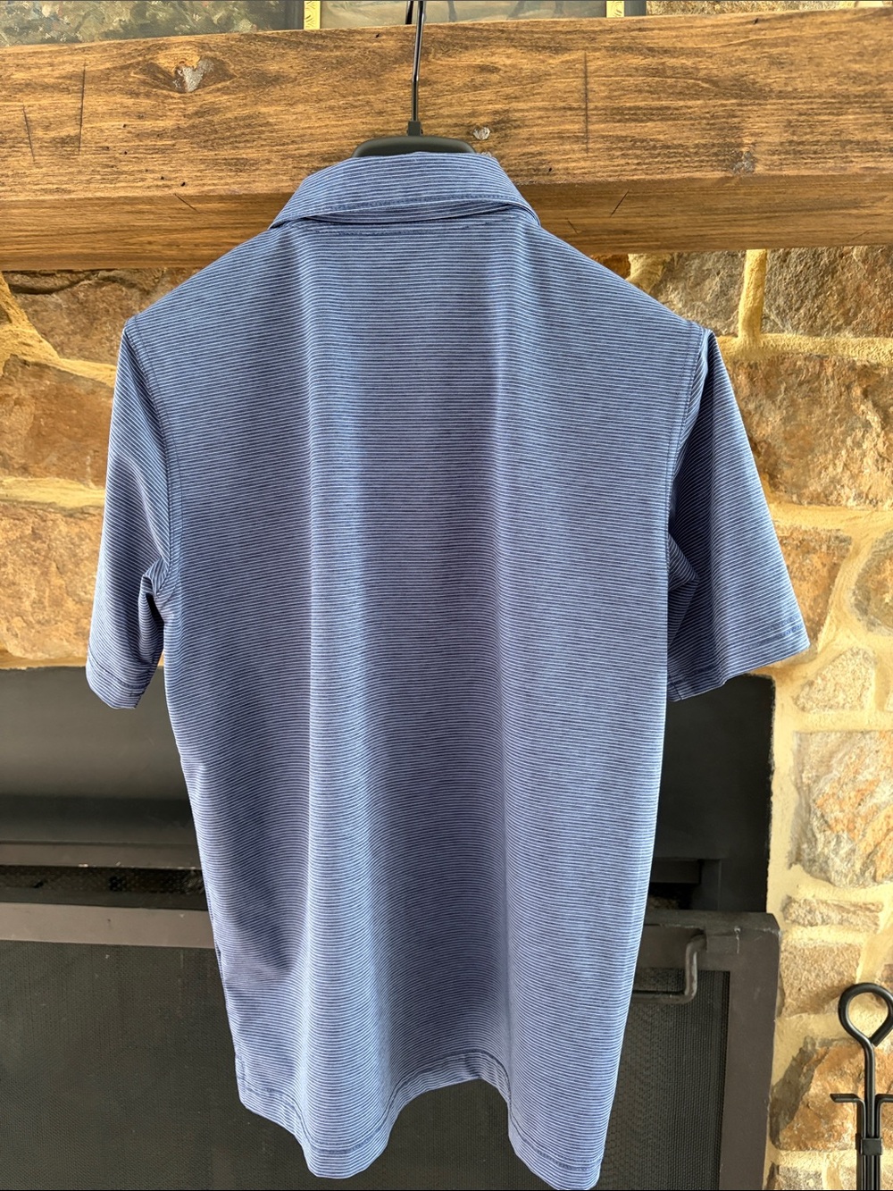 Vineyard Vines Boys' Navy Micro-Stripe Polo - Picture 4 of 4
